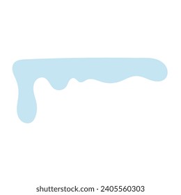 Elementos nevados sobre el fondo invernal Vector creó un patrón de dibujos animados para tu diseño. Caídas de nieve y copos de nieve animados. agua fluida, flujo, líquido