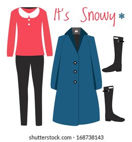 It's Snowy Fashion Set