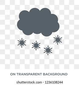 Snowy icon. Snowy design concept from  collection. Simple element vector illustration on transparent background.