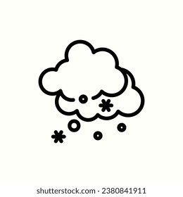 icono de nieve, icono aislado en fondo claro, perfecto para sitio web, blog, logo, diseño gráfico, medios sociales, interfaz de usuario, aplicación móvil