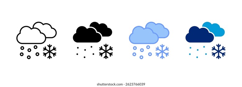 Snowy Icon Set Multiple Style Collection