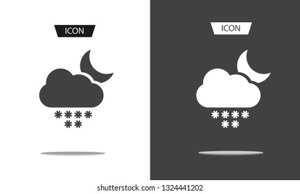 snowy icon vector snow icon isolated on white background.