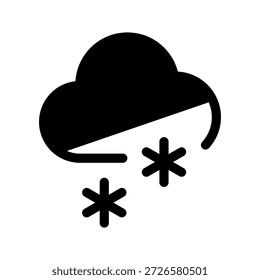 Ilustración de diseño de símbolo de Vector de icono nevado