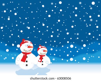 snowy landscape eps8