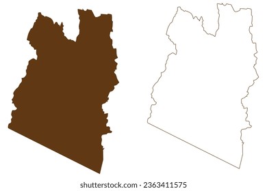 Snowy Monaro Regional Council (Commonwealth of Australia, New South Wales, NSW) map vector illustration, scribble sketch Snowy Monaro map