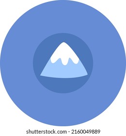 Schneeberg, Illustration, Vektorgrafik auf weißem Hintergrund.