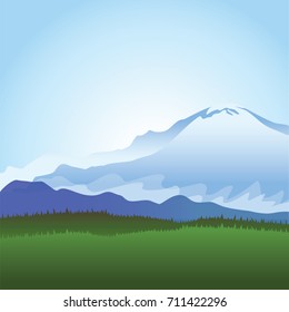 Snowy mountains