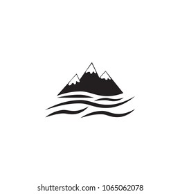 snowy mountains icon. Element of landscape illustration. Premium quality graphic design icon. Signs and symbols collection icon for websites, web design, mobile app on white background