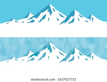 Snowy mountains like the Alps