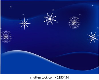 snowy night landscape background