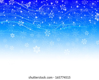 Snowy sky background