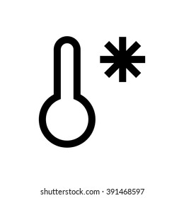 Snowy, temperature, weather line icon. Pixel perfect fully editable vector icon suitable for websites, info graphics and print media.