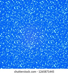 Snowy vector background. Snowfall seamless pattern. Vector illustration. Beautiful snowflakes background. For holidays, Christmas, New Year designs, textile, fabric, wrapp paper