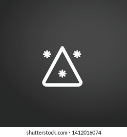 Snowy vector icon. Snowy concept stroke symbol design. Thin graphic elements vector illustration, outline pattern for your web site design, logo, UI. EPS 10.