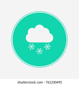 Snowy weather icon