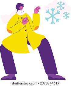 Snowy Weather Nature activity illustration