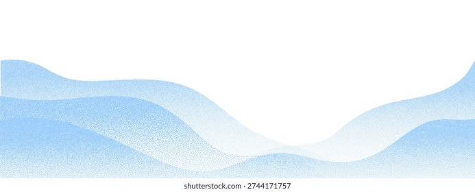 Snowy winter background with realistic 3D elements. White snow piles frame ice-covered landscape, creating perfect border for seasonal illustrations and festive designs.