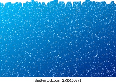 Snowy winter background, vector illustration.