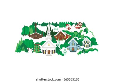 Alaska Log Cabin Stock Vectors Images Vector Art Shutterstock