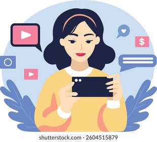 SNS business trend phone media