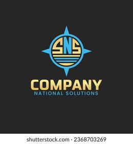 SNS Logo Design Idea - Compass,navigation,location