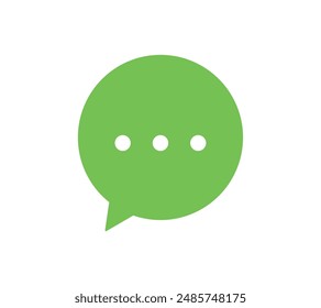 SNS speech bubble icon with ellipsis (three dots)