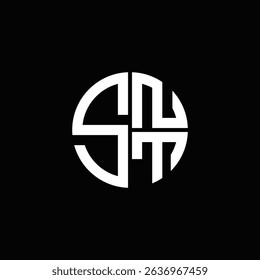 SNT logo SNT icon SNT monogram SNT letter minimalist Circle flat Unique modern abstract logo design.
