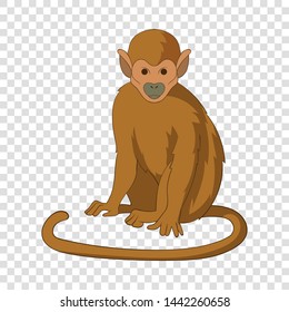 Snub nosed monkey icon. Cartoon illustration of snub nosed monkey vector icon for web