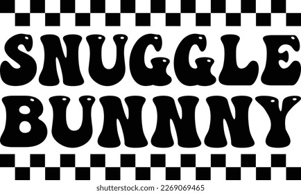 snuggle bunnny t-shirt vector graphic
