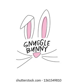 Snuggle Bunny Illustration