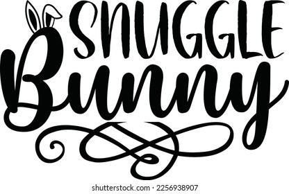 Snuggle Bunny Svg Design Easter Lover