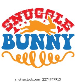 Snuggle Bunny T-shirt Design Vector File