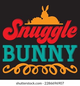 Snuggle Bunny T-shirt Design Vector File