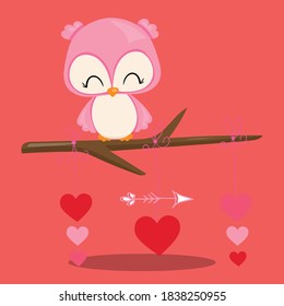 snuggle fox owl design vector illustration