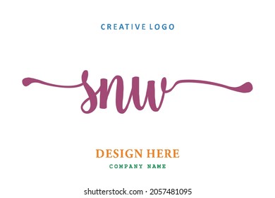 El logotipo de la inscripción de SNW es sencillo, fácil de entender y autoritario