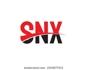 SNX Letter Initial Logo Design Vector Illustration