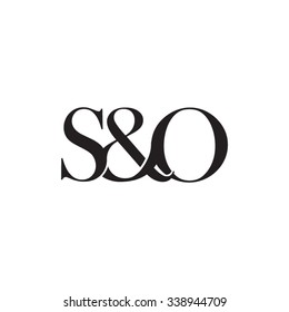 S&O Initial logo. Ampersand monogram logo