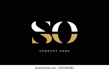 SO, OS Abstract Letters Logo Monogram