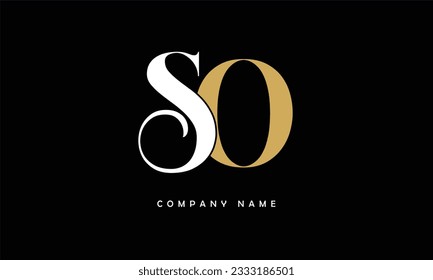 SO, OS Abstract Letters Logo Monogram