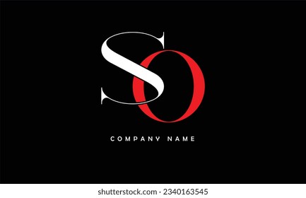 SO, OS Abstract Letters Logo Monogram