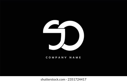 SO, OS Abstract Letters Logo Monogram