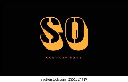 SO, OS Abstract Letters Logo Monogram