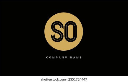 SO, OS Abstract Letters Logo Monogram