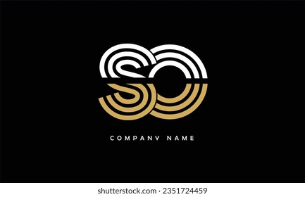 SO, OS Abstract Letters Logo Monogram