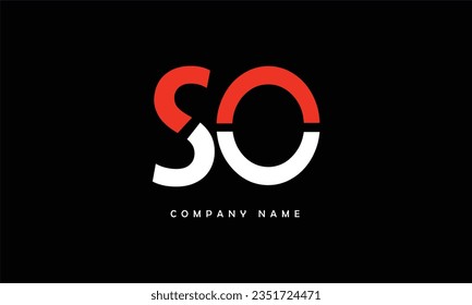 SO, OS Abstract Letters Logo Monogram