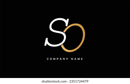 SO, OS Abstract Letters Logo Monogram