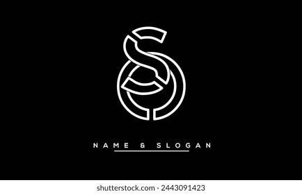 SO, OS Abstract Letters Logo Monogram