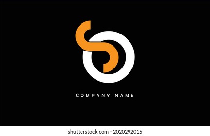 SO, OS Alphabets Letters Logo Monogram