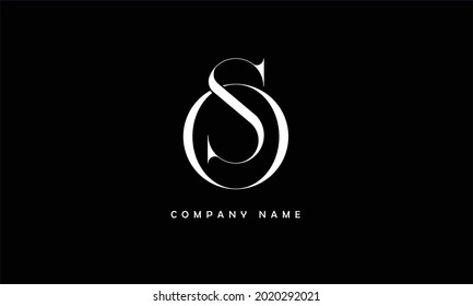 SO, OS Alphabets Letters Logo Monogram