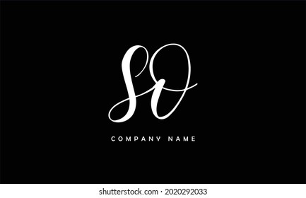 SO, OS Alphabets Letters Logo Monogram